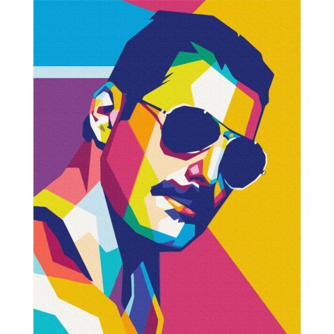 Obraz do samodzielnego malowania - Kolorowy Freddie 40x50