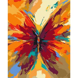 Obraz do samodzielnego malowania - Wielobarwny motyl 40x50