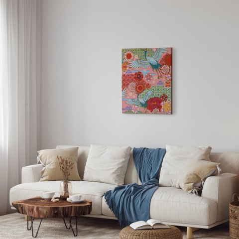 Obraz do samodzielnego malowania - Wiosenne żurawie 40x50