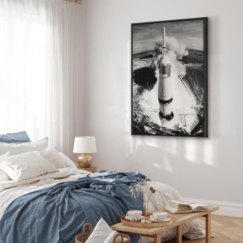 Obraz - Kosmiczna prędkość (1-częściowy) pionowy 40x60 W ramie drewnianej czarnej