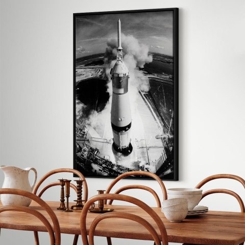 Obraz - Kosmiczna prędkość (1-częściowy) pionowy 40x60 W ramie drewnianej czarnej
