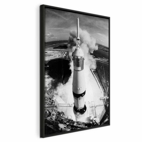 Obraz - Kosmiczna prędkość (1-częściowy) pionowy 60x90 W ramie drewnianej czarnej
