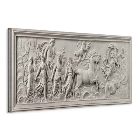 Obraz - Relief: Apollo i Muzy 135x45 Na płótnie włoskim