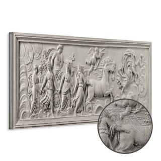 Obraz - Relief: Apollo i Muzy 150x50 Premium Print