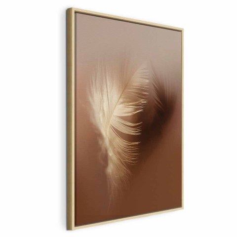 Obraz - Jesienny puch (1-częściowy) pionowy 80x120 W ramie drewnianej naturalnej