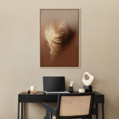 Obraz - Jesienny puch (1-częściowy) pionowy 80x120 W ramie drewnianej naturalnej
