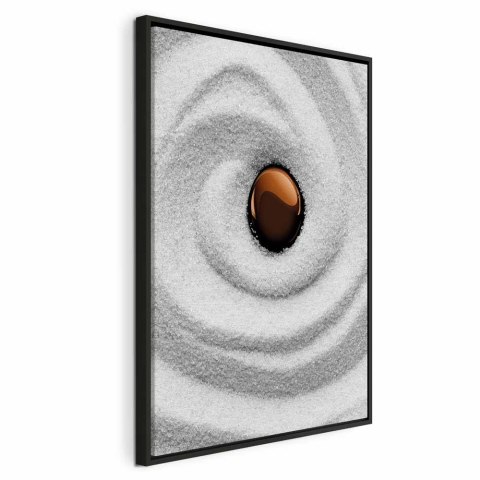 Obraz - Karesansui (1-częściowy) pionowy 40x60 W ramie drewnianej czarnej
