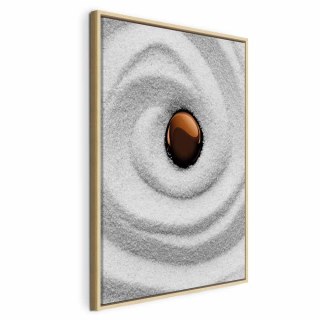 Obraz - Karesansui (1-częściowy) pionowy 40x60 W ramie drewnianej naturalnej