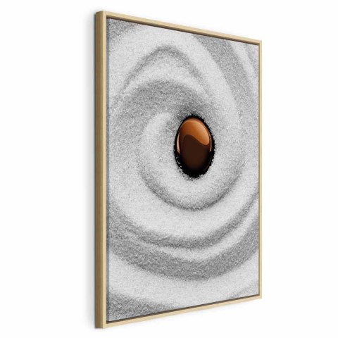Obraz - Karesansui (1-częściowy) pionowy 60x90 W ramie drewnianej naturalnej