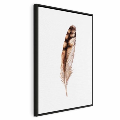 Obraz - Magiczne pióro (1-częściowy) pionowy 80x120 W ramie drewnianej czarnej