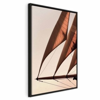 Obraz - Morski wiatr (1-częściowy) pionowy 40x60 W ramie drewnianej czarnej