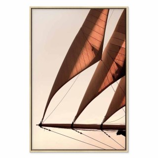Obraz - Morski wiatr (1-częściowy) pionowy 40x60 W ramie drewnianej naturalnej