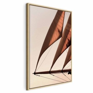 Obraz - Morski wiatr (1-częściowy) pionowy 80x120 W ramie drewnianej naturalnej