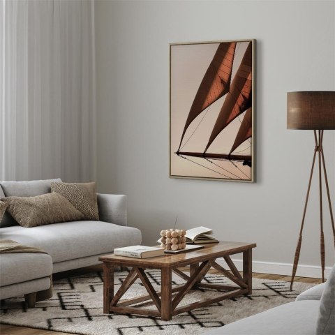 Obraz - Morski wiatr (1-częściowy) pionowy 80x120 W ramie drewnianej naturalnej