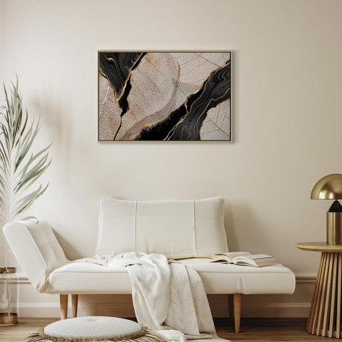 Obraz - Chwila (1-częściowy) szeroki 120x80 W ramie drewnianej naturalnej