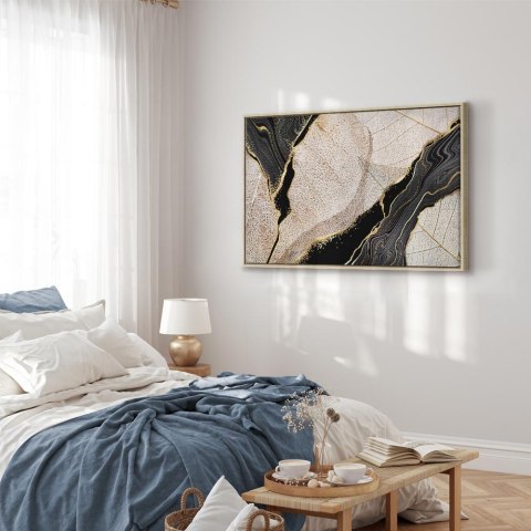 Obraz - Chwila (1-częściowy) szeroki 120x80 W ramie drewnianej naturalnej