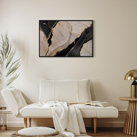 Obraz - Chwila (1-częściowy) szeroki 60x40 W ramie drewnianej czarnej