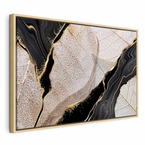 Obraz - Chwila (1-częściowy) szeroki 60x40 W ramie drewnianej naturalnej