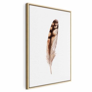 Obraz - Magiczne pióro (1-częściowy) pionowy 60x90 W ramie drewnianej naturalnej