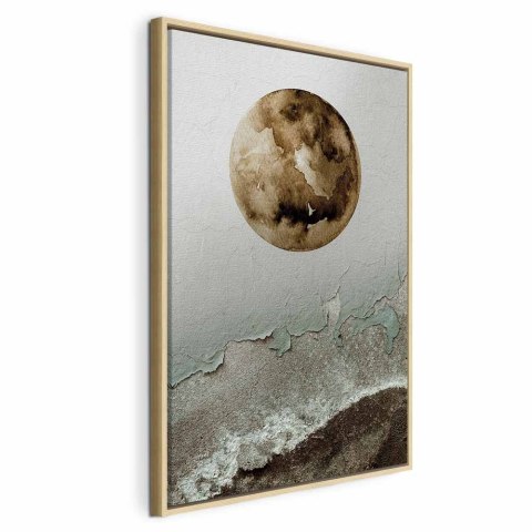 Obraz - Zielony przypływ (1-częściowy) pionowy 60x90 W ramie drewnianej naturalnej