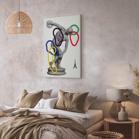 Obraz - Grafika kolaż 80x120 Na płótnie włoskim