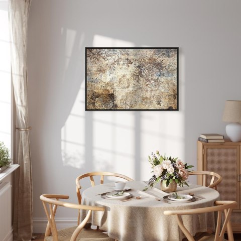 Obraz - Ukryte piękno (1-częściowy) szeroki 90x60 W ramie drewnianej czarnej