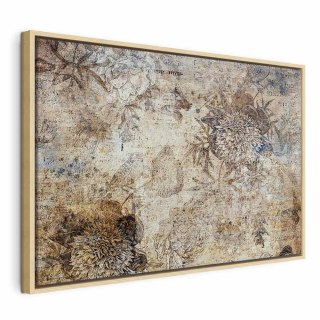 Obraz - Ukryte piękno (1-częściowy) szeroki 90x60 W ramie drewnianej naturalnej