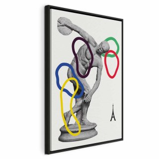 Obraz - Grafika kolaż 40x60 W ramie drewnianej czarnej