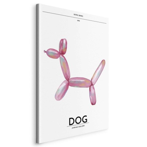 Obraz - Holo-Dog - Kolorowy pies w stylu retro 20x30 Standard