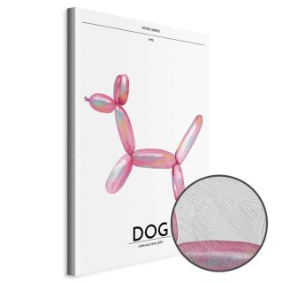 Obraz - Holo-Dog - Kolorowy pies w stylu retro 60x90 Premium Print