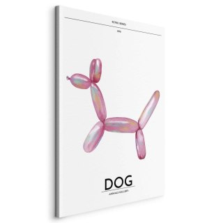 Obraz - Holo-Dog - Kolorowy pies w stylu retro 60x90 Standard