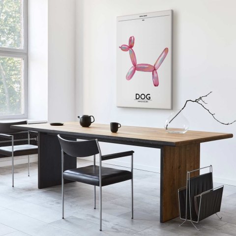 Obraz - Holo-Dog - Kolorowy pies w stylu retro 80x120 Akustyczny