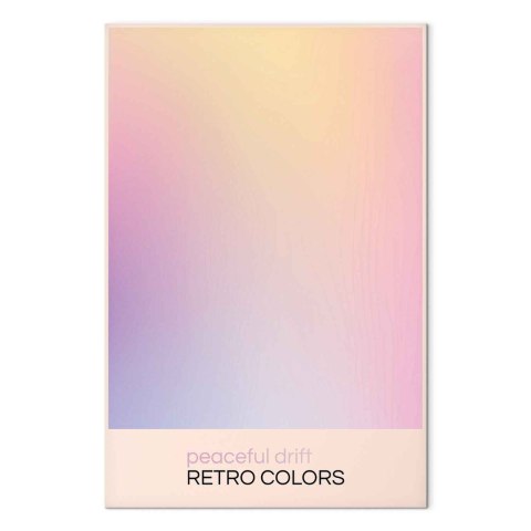 Obraz - Peaceful Drift - Delikatne pastelowe odcienie tworzące harmonijną całość 40x60 Premium Print