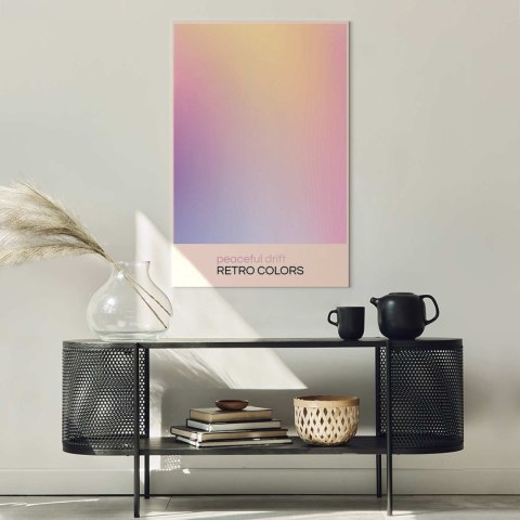 Obraz - Peaceful Drift - Delikatne pastelowe odcienie tworzące harmonijną całość 40x60 Premium Print