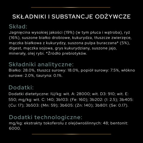 Purina Pro Plan Large Adult Athletic Optidigest Jagnięcina Z Ryżem 14kg