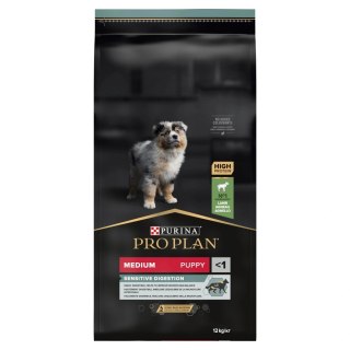 Purina Pro Plan Medium Puppy Sensitive Optidigest Jagnięcina I Ryż 12kg