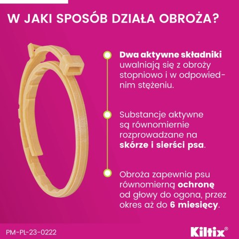 Bayer Kiltix Obroża Na Kleszcze I Pchły Dla Psa 38cm
