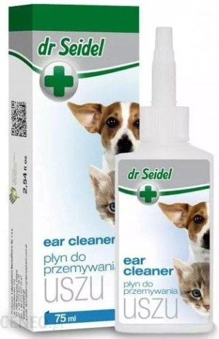 Laboratorium DermaPharm Dr Seidel Płyn Do Przemywania Uszu Dla Psów I Kotów 75ml