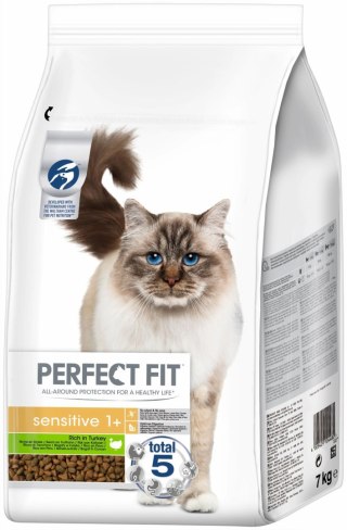 PERFECT FIT Sensitive 1+ Z Indykiem 7kg