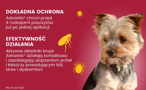 Bayer Advantix Krople Na Kleszcze I Pchły 4x0,4ml