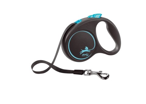 Flexi Smycz Black Design L Taśma 5m Do 50kg Niebieska