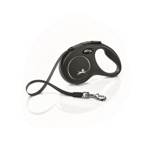 Flexi Smycz New Classic S Taśma 5m Do 15kg Czarna