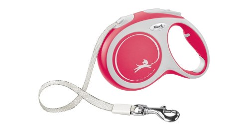 Flexi Smycz New Comfort L Taśma 5m Do 60kg Czerwona