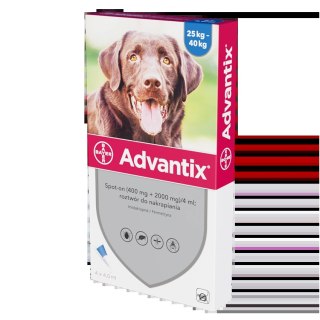 Bayer Advantix Krople Na Kleszcze I Pchły 4x4ml