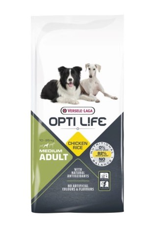 Versele-Laga Opti Life Adult Medium Z Kurczakiem I Ryżem 12,5kg