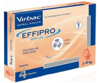 EFFIPRO Spot-On pies S 2-10 kg (pipeta 4 x 0,67ml)