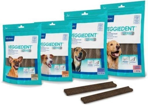 Virbac Veggiedent Fresh Gryzak M (10-30kg) 15sztuk