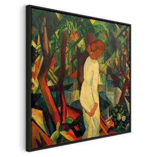 Obraz - August Macke - Para w lesie 40x40 W ramie drewnianej czarnej