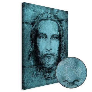 Obraz - Całun Turyński w turkusie (1-częściowy) pionowy 20x30 Premium Print