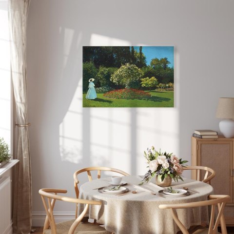 Obraz - Claude Monet - Kobieta w ogrodzie 120x80 Akustyczny